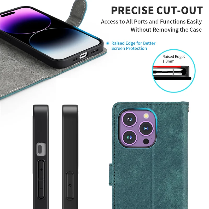 For Tecno Spark 30 4G Protective Business Leather Magnetic Phone Case for Tecno Spark 30 KL6 Phone Case