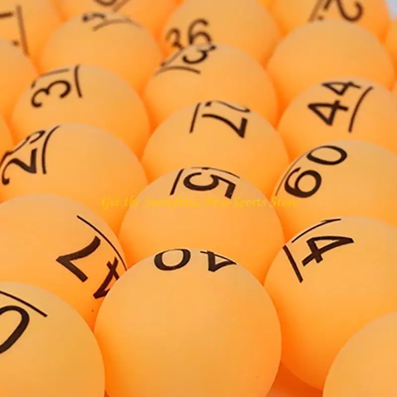 

E56D Digital Table Tennis Lottery Balls with Number Game Color Professional Ball for Event School and Company Parties