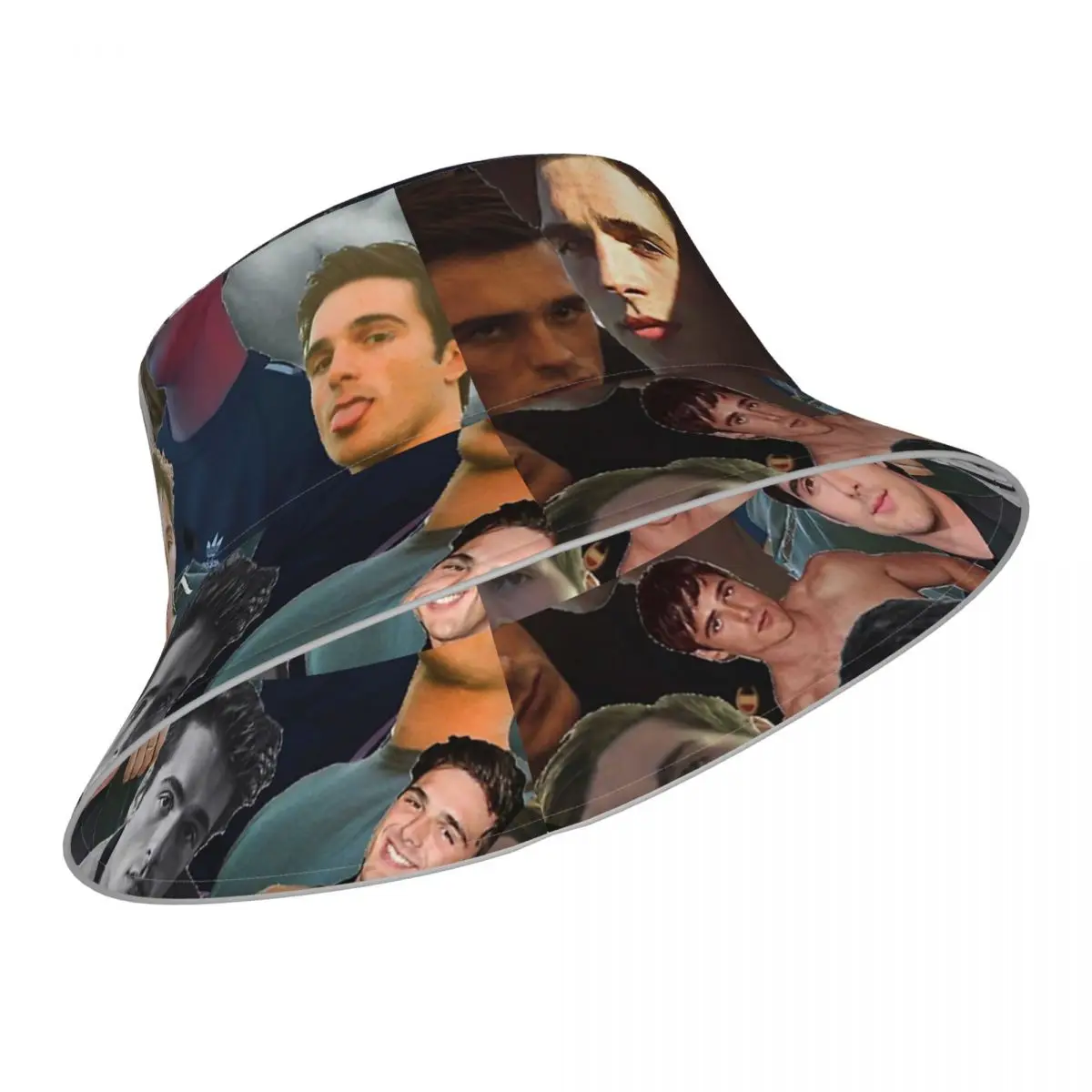 Jacob Elordi Collage reflective Bucket Hat Men Women Bucket Hat Outdoor Sunscreen Beach Hat Sun Hiking Fishing Cap