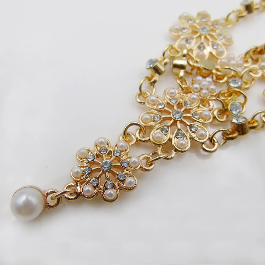 

Elegant Hair Band for Girls Durable Material Bohemian Fashion Headband Golden Headdress Flower Hair Hoop Decorative Accessories