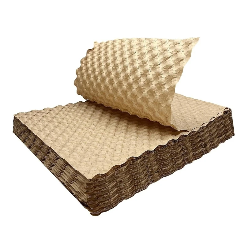 X22D Pack of 100 Nontoxic Safe Paper Bubble Wrap Cushioning Wrap for Children Toy Packaging Shipping and Sensitive Products