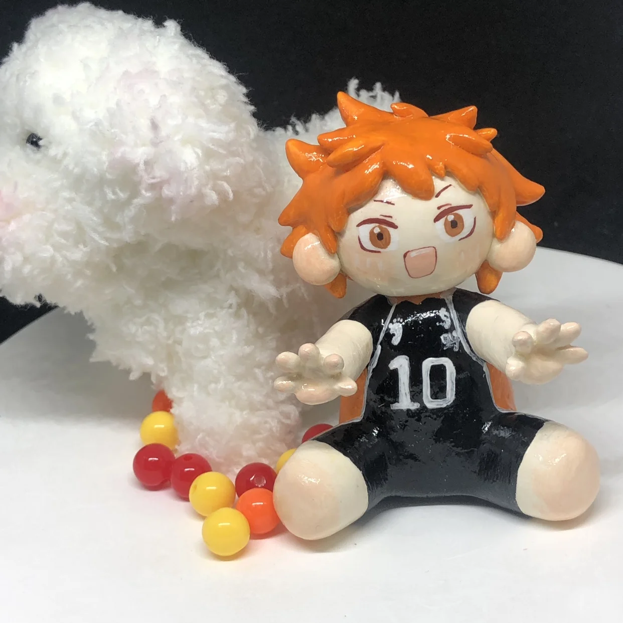 Anime Haikyuu!! Tendou Satori Cosplay Pure Handmade Sitting Position Ambitus Collection Dolls Maumet Cute Puppet Derivative Gift