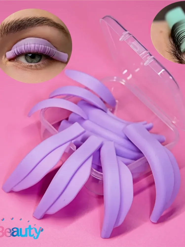 Libeauty 7 Paris L Curl Wiederverwendbare Silikon Wimpern Dauerwelle Stangen Schild Sticky Lash Lift Pad Heben 3D Wimpern Curler Make-Up-Tool