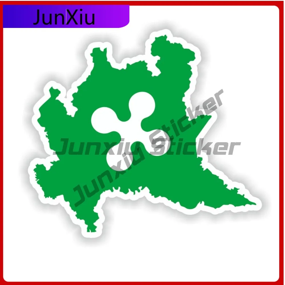 

Lombardy Lombardia Italy National Emblem Map Shape And Outline Vinyl Waterproof Decals Aquarium Decoration Car Decals Custom Suv