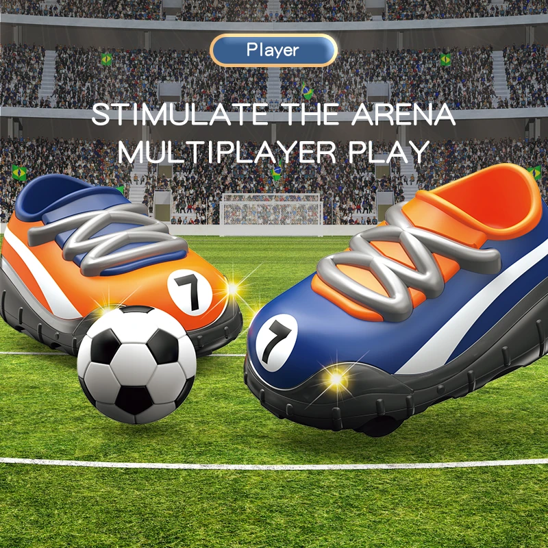 

New Tide Remote Control Soccer Car Mini Cartoon Shoes Competitive Small Race Car Pair Versus Family Interactive Children'S Gift