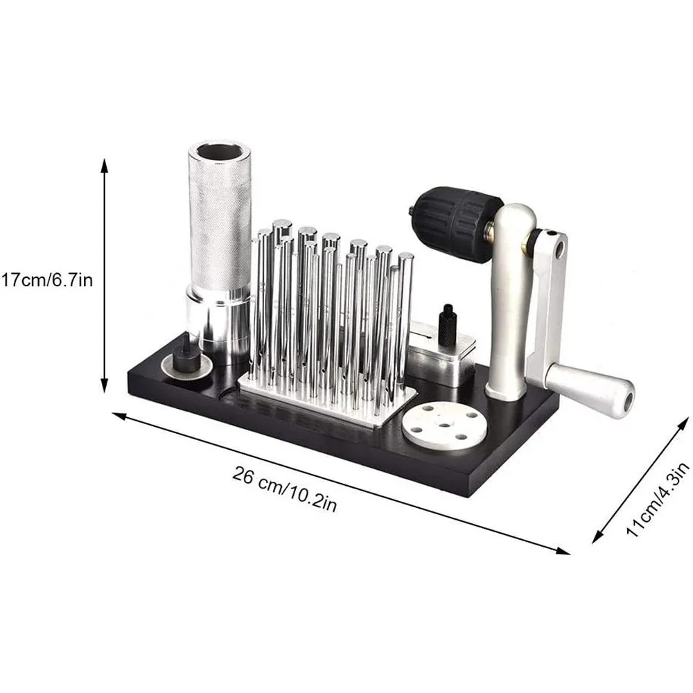 Jewelry Making Silver Gold Copper Alloy 20 Mandrel Accessory Jump Ring DIY Manual Jump Ring Maker Wire Coil Winding Machine