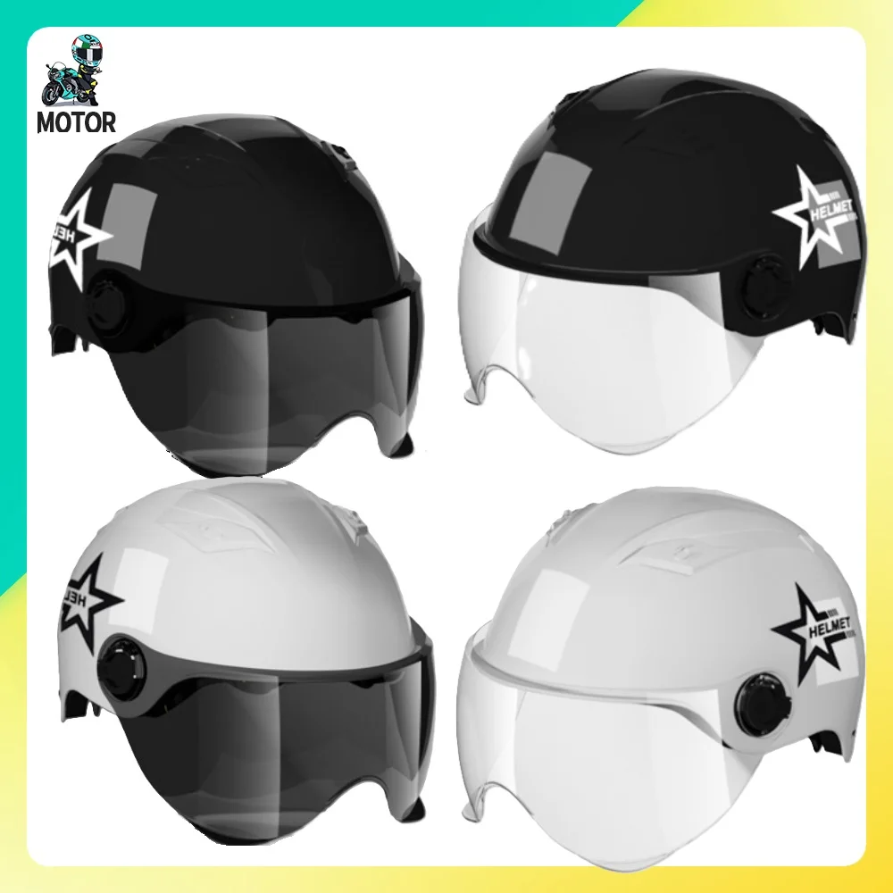 

New Windproof Sunbonnet Helmet Breathable Unisex Four Seasons Outdoor Sports Riding Clear Sunscreen Security Protection Helmets