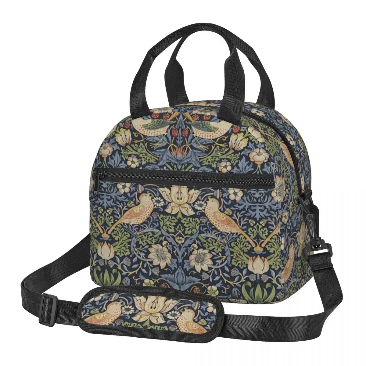 William Morris Insulated Lunch Bag for Women Bento Storage Food Boxes Portable Cooler Thermal Lunch Box Tote