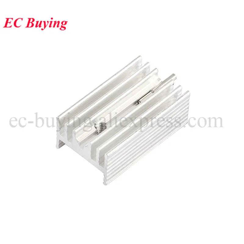 5Pcs/1pc 25*15*10mm TO-220 Heatsink Radiator Cooler Cooling Fin Aluminum Heat Sink for PBC Chip IC Transistor Module 25x15x10mm