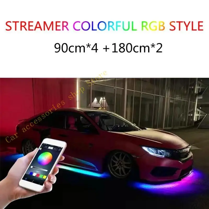 

T21E Vehicle Body Decorative RGB LED Strip Flexible Strip Lamp Strip Light