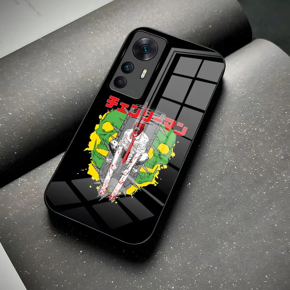 Hot Chainsaw Man Anime For OPPO A 55 54 One Plus 8T 92s A93s A94 95 8 9 7 Pro FindX3 X5PRO RENO4 RENO7 Reno4se 5F 6Z Glass Cover