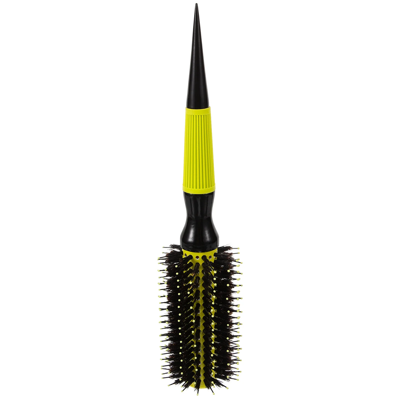 

Anti-slip Handle Curling Brush Round Hair Comb Portable Styling Tool for Curly Thin Short Hair Travel Use Nylon Teeth
