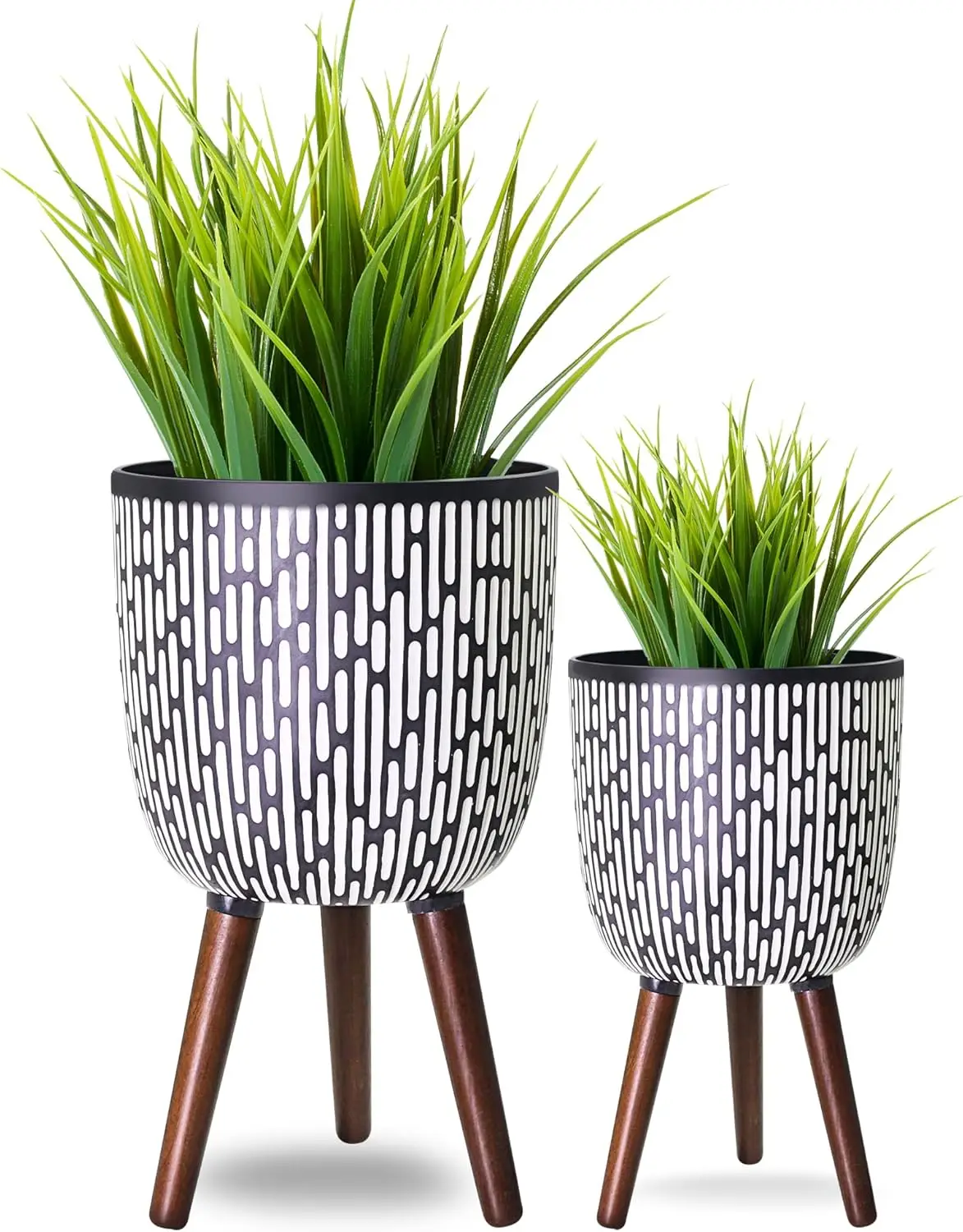 Legs for Indoor Plants, Boho Purple Print Standing Plant