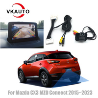 Vkauto For Mazda Cx3 CX-3 2015~2024 C18 pins Adapter Cable For Add Backup Reverse Fish Eye Camera  plug & play