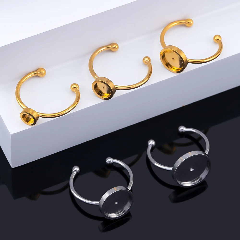 10 個調節可能なオープンフィンガーリング設定ステンレス鋼 - Ring Set Adjustable のレビューと価格