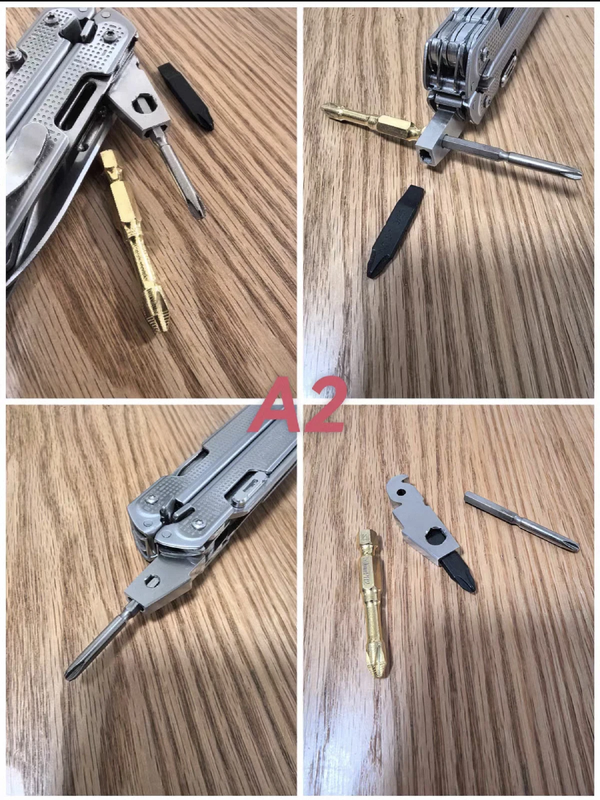 Stainless Steel Bit Holder for Leatherman FREE P4 Modify,1 Piece (PLIERS AND BIT NOT INCLUDED)