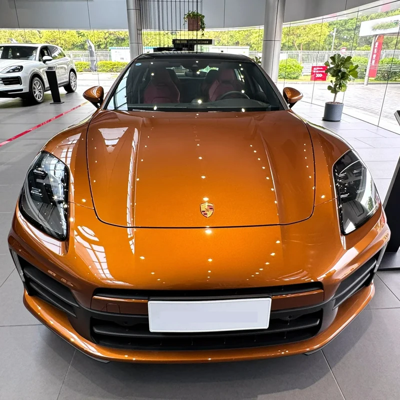 

Лидер продаж, супер глянцевая металлическая пленка Madeira золотого цвета, ПЭТ-автомобильная пленка, виниловая наклейка для тела, защита от царапин, изменение цвета