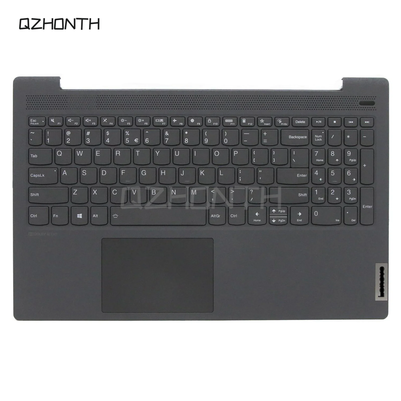 Imagem -02 - Teclado Retroiluminado para Lenovo Palmrest Cinza Escuro Ideapad 515iil05 5-15are05 5-15itl05 5cb0x56148 15.6 Novo