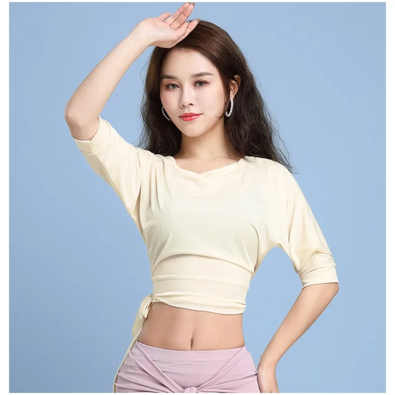 Nuovi costumi di danza del ventre personalizzati Abbigliamento da pratica Top allentato sexy Abito da danza orientale per adulti femminili Top per principianti