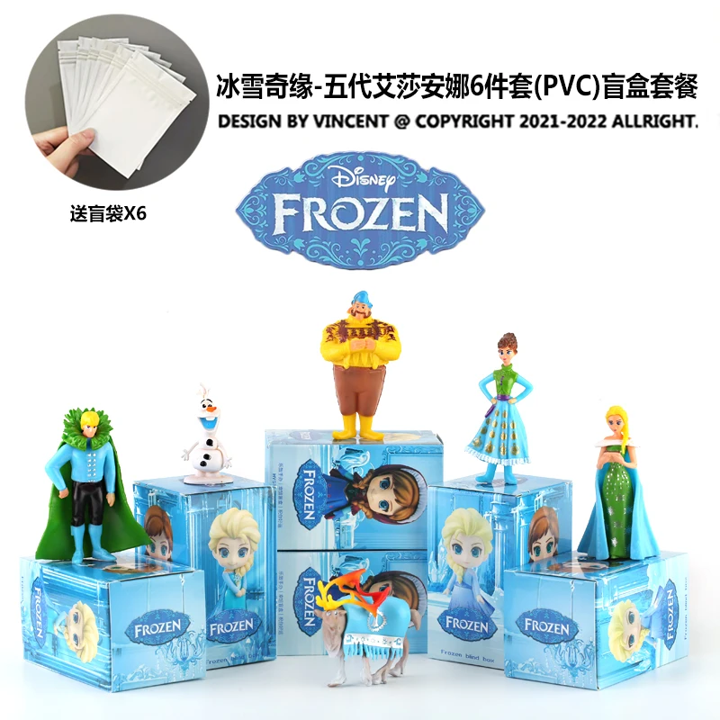 Disney Frozen Elsa Anna olaf Blind Box Regali per bambole Modello giocattolo Figure anime Colleziona ornamenti