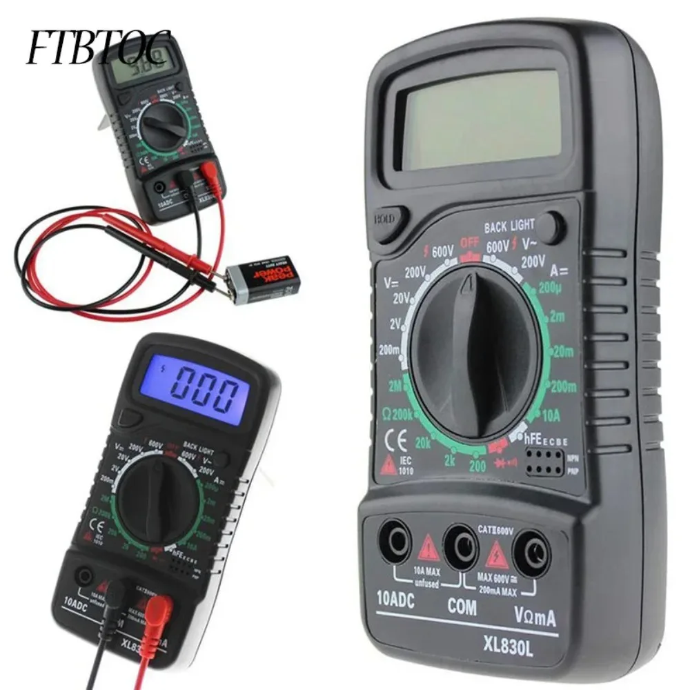 Digital Multimeter Esr Testers XL830L Automotive Electrical Meter Dmm Transistor Peak Tester Meter Capacitance Meter Tools