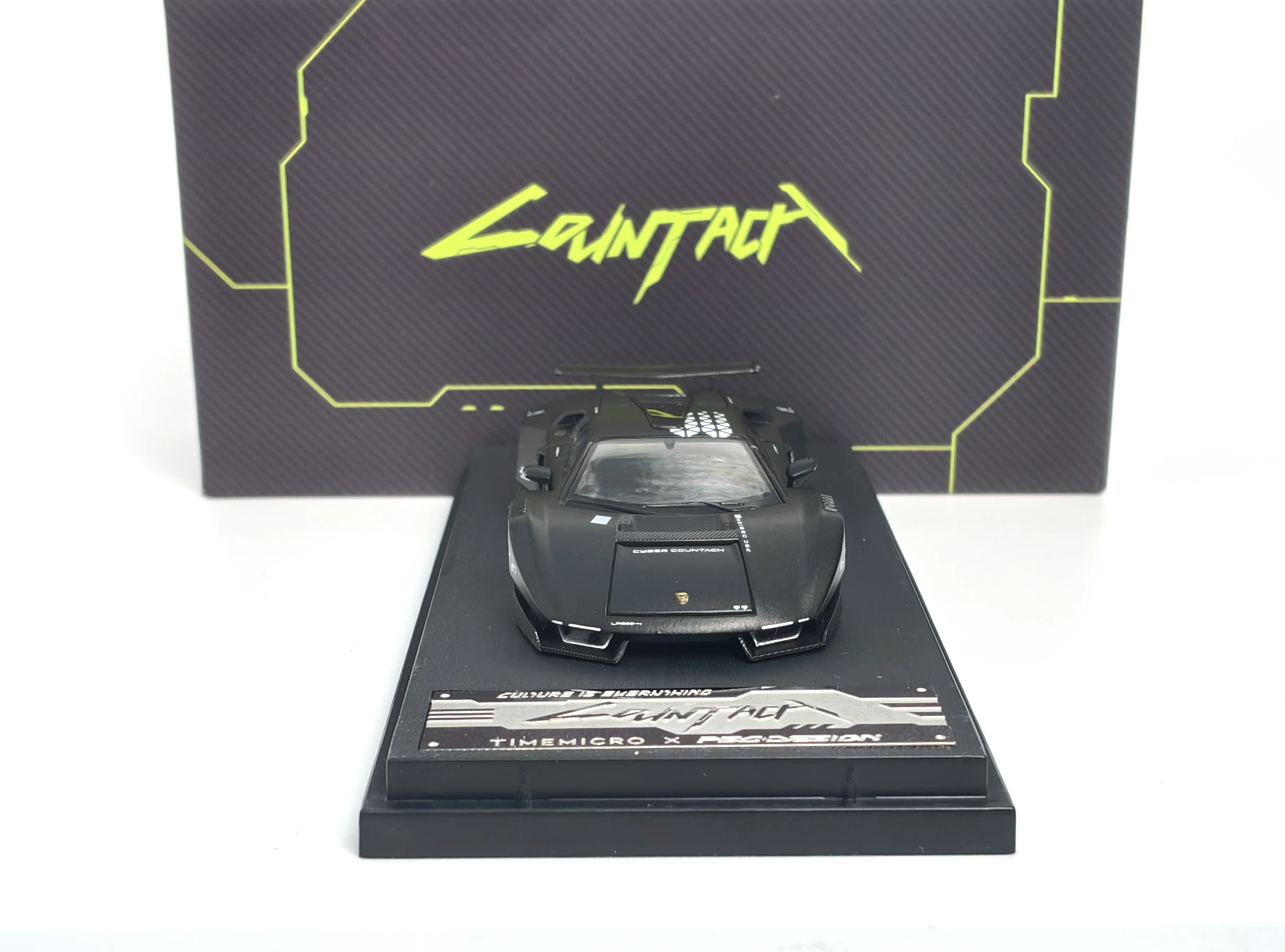

Time Micro / PSC DESIGN 1:64 PSC-Countach Matte Black Cars Model Collection Miniature