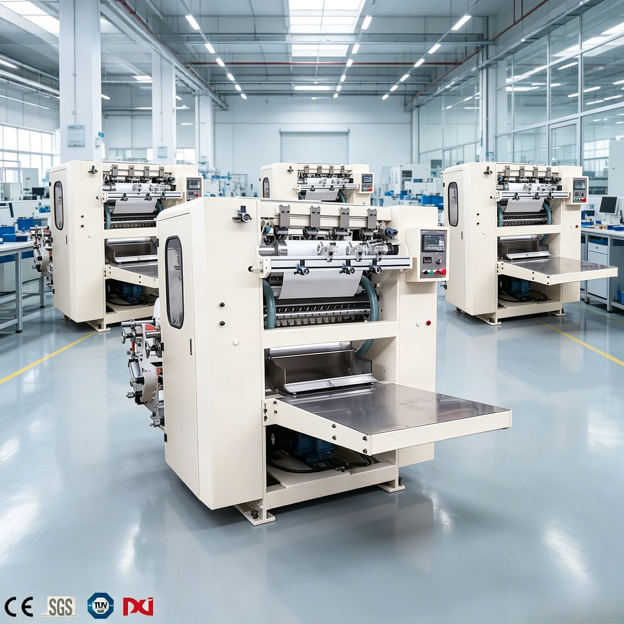 Automatic High Speed Facial Tissue & Napkin Paper Making Machine Industrial Processing Equipment Plastic Bag Sealing Customized