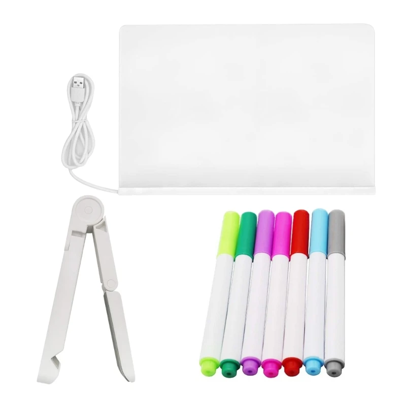 Lavagna per messaggi a LED trasparente Lavagna acrilica a LED per ufficio e casa