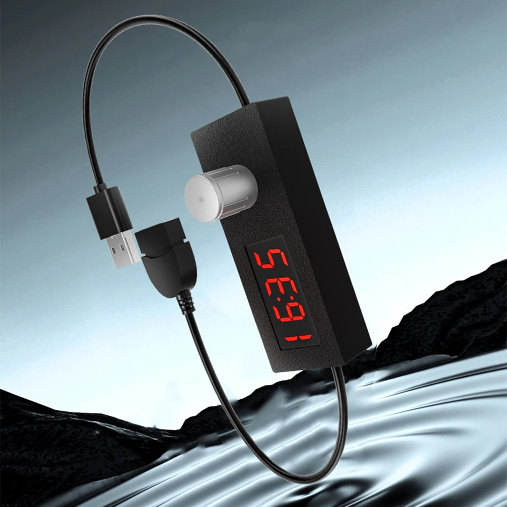 

1PC 5V Timer Power Off Switch Adjustable Timer Settings Automatic Shutdown Timer Switch Countdown Power Off Powers Cord With USB