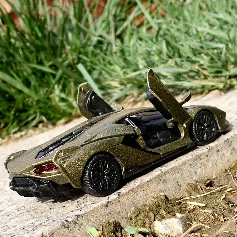 1:36 Lamborghini Sian Auto Modell Spielzeug Legierung Druckguss Pull Back Sammlung Supercar Spielzeug Fahrzeug für Dekoration Geschenke f123