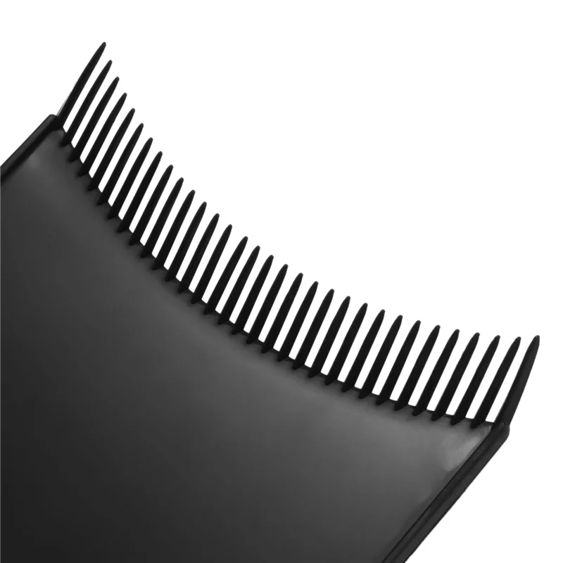 A20M 6 peças de cabelo longo destacando placa de seccionamento barbeiro plana top paddle board pente (preto)