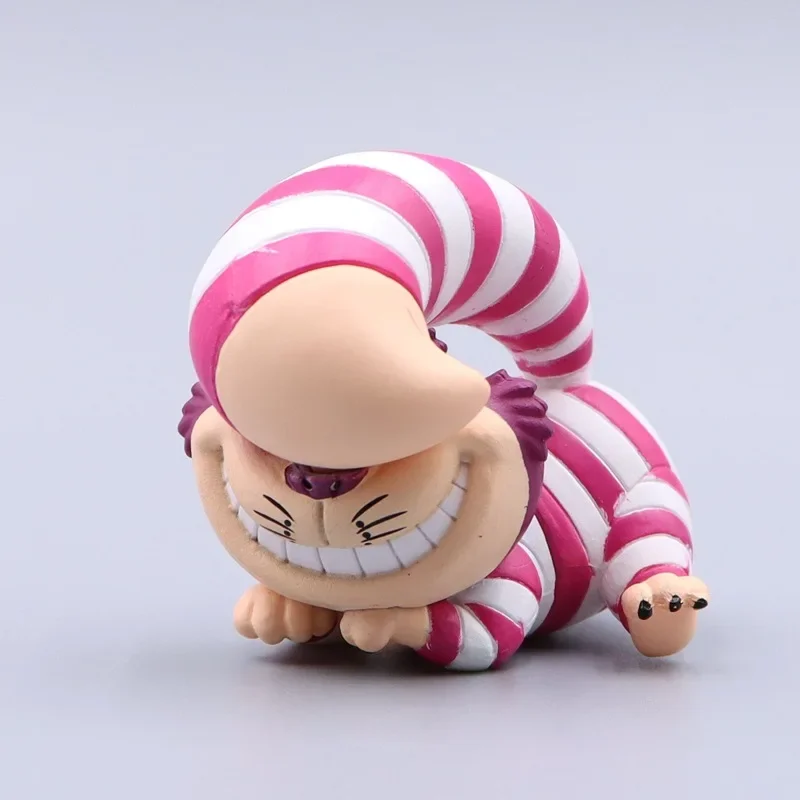 4 ชิ้น/เซ็ตการ์ตูนดิสนีย์อะนิเมะตัวเลข Alice Cheshire แมวสีขาวกระต่าย Pvc Action Figure ตุ๊กตาของเล่นสําหรับเด็กคริสต์มาสของขวัญ