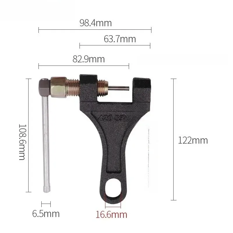 Lyr Chain Link Removal Separator Motor Chain Breaker Riveting Tool 420-530 Motorcycle Parts Repair Tool Motorcycle Chain Breaker view 4