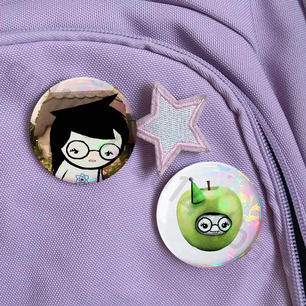 J-Jade Harley H-Homestuck 25mm 75mm 44mm 58mm 32m Brooches Badges Pins for Accessories