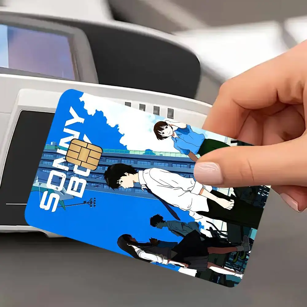 S-Sonny Boy Anmie Sticker Film Skin Cover For Credit Card Debit Bank Card Front