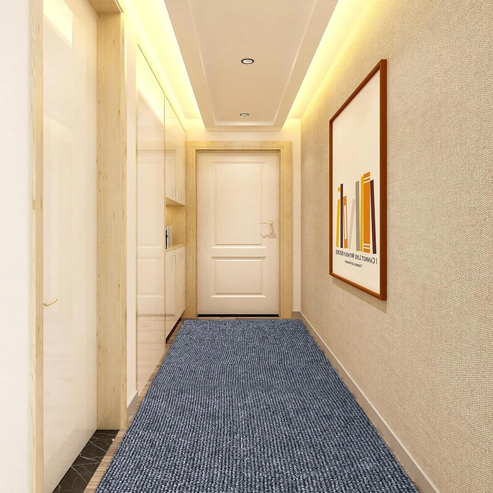 1Pcs 40cmX3m Bedroom Rug Water Uptake Home Decor Self-adhesive Room Decoration Bathroom Rugs Solid Color Carpet Living Room