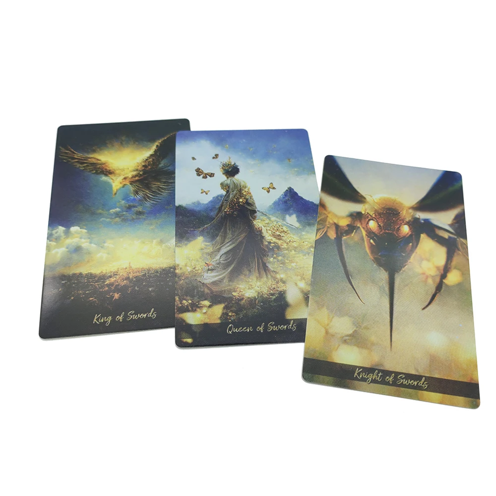 Big Size 12*7 cm Golden Journey Divination Tarot Card,Fortune Telling Game | Divination Cards | with Paper Guide Book