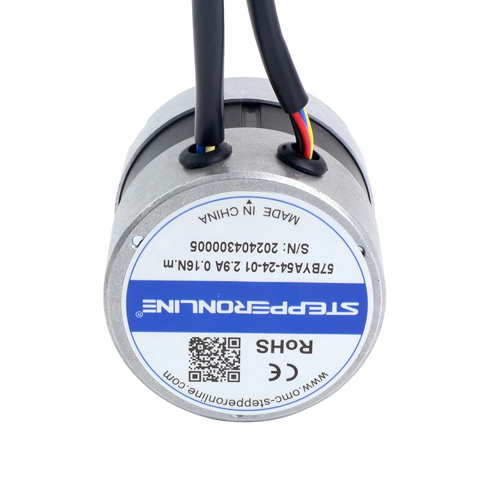 STEPPERONLINE Nema 23 BLDC Motor 57 Brushless DC Motor 24V 3000RPM 0.16Nm 50W 2.90A Φ57x53.5mm CNC