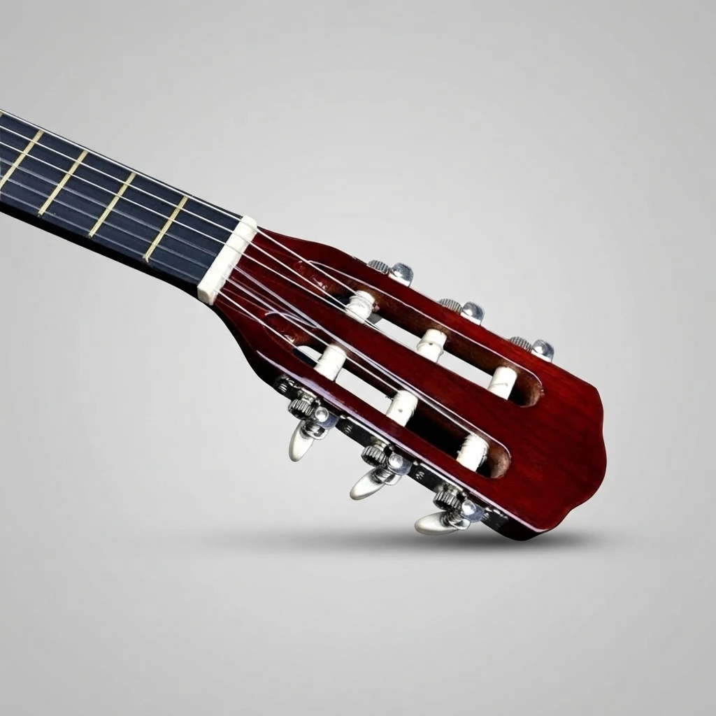 Small Body Folk Acoustic Guitar, Yellow Gloss Top Red Brown Back, Dot Fret Markers, White Tuners, Compact Size for Beginners