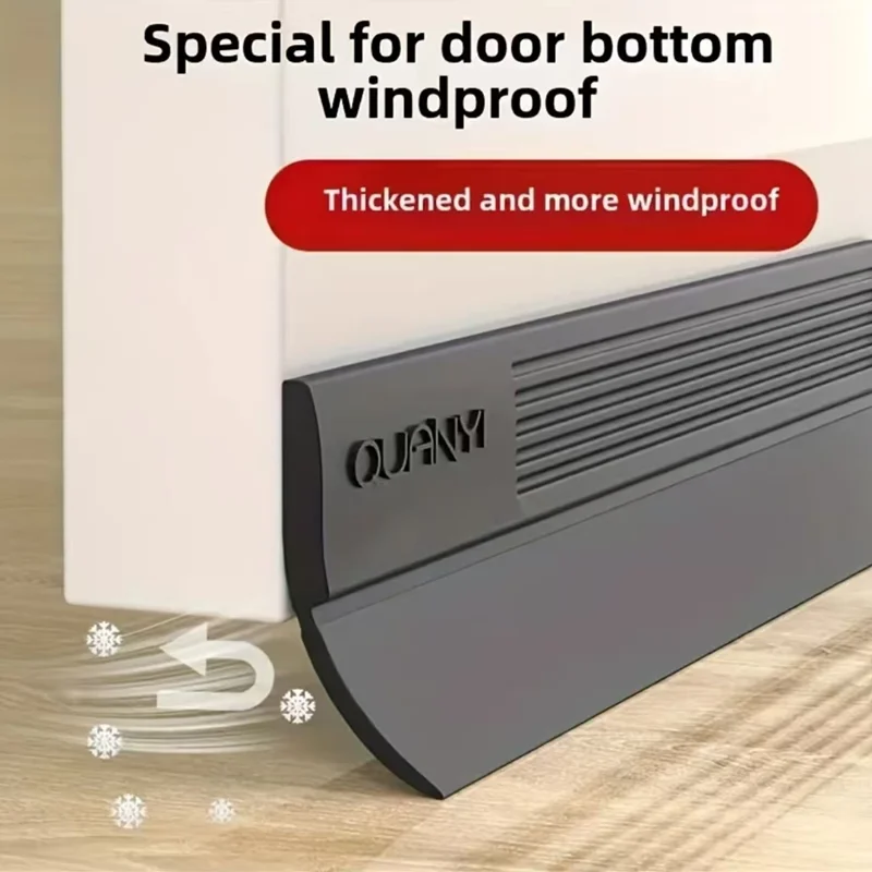 1/2/3/4PC 1m/39.37inch Self-Adhesive Door Bottom Seal,Total 