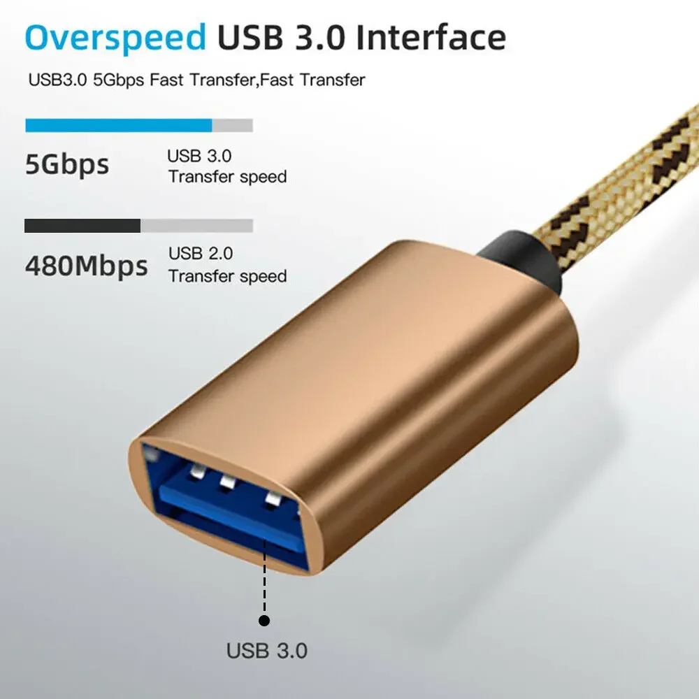 Adaptador ZLRLMHY OTG tipo C Micro USB a USB 3,0 Cable adaptador convertidor OTG para Gamepad disco Flash tipo C OTG