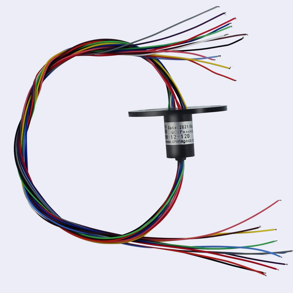 Slip Ring 12rings2A conductive ring, brush rotating connector, collector ring, carbon brush, sliding ring,diameter