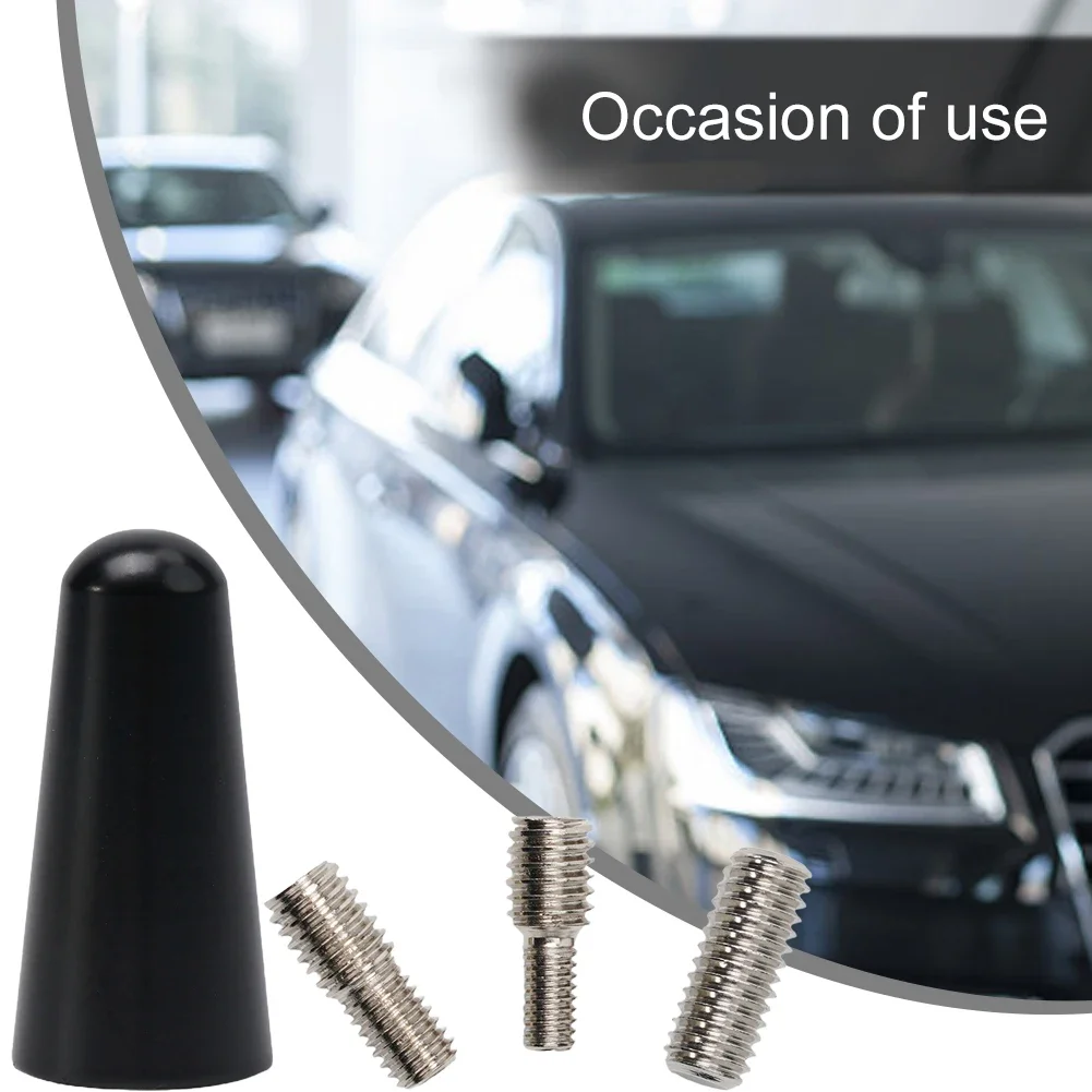 3 Cm Car Antenna Roof Antenna Short Pole Car Antenna Short Pole Radio Adapter Foot Receives Fm/am, Gps And Gsm Signals Accessori - zdjęcie 1