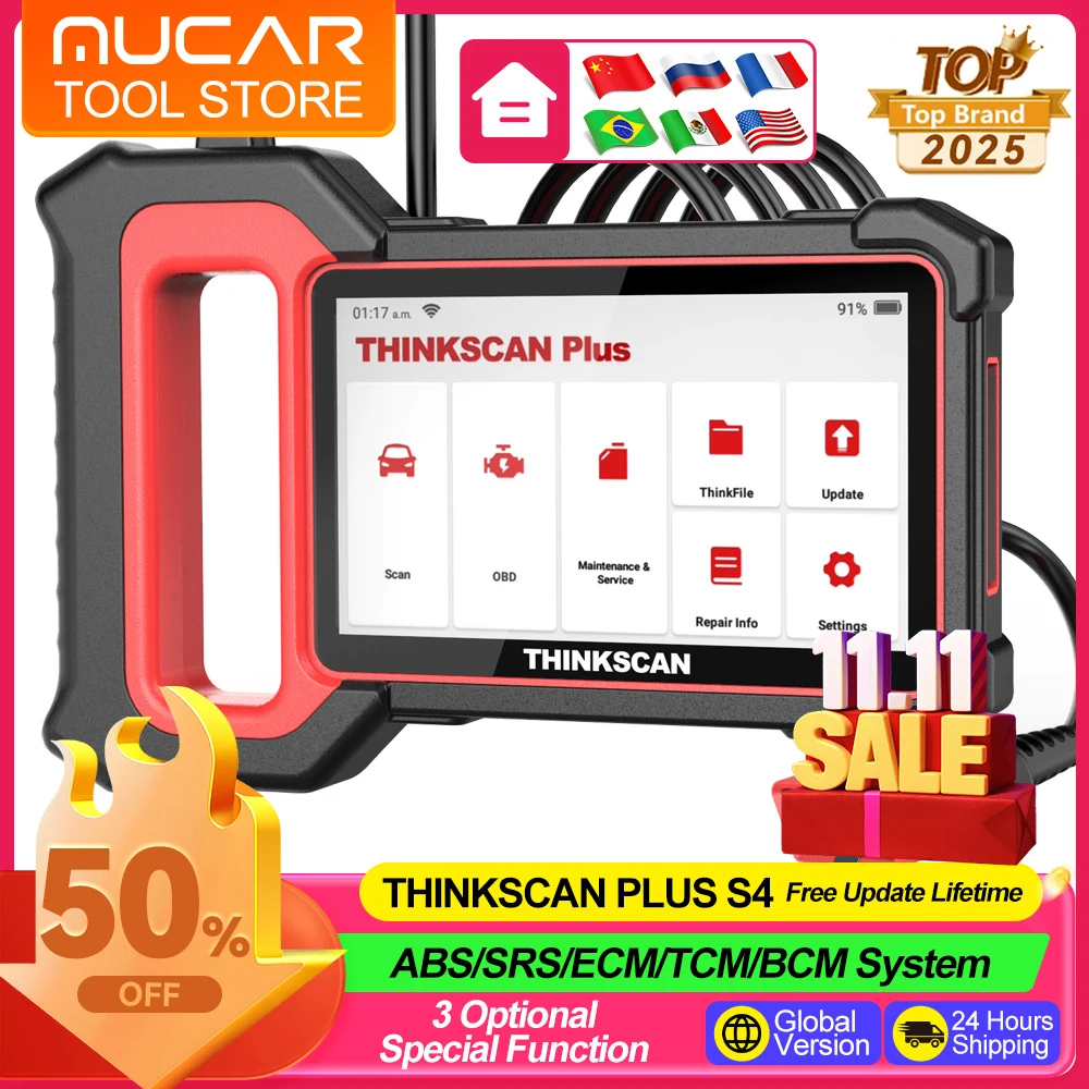 ThinkScan Plus S7 S4: The Most Reliable ECM Code Reader for Modern Vehicles in 2024