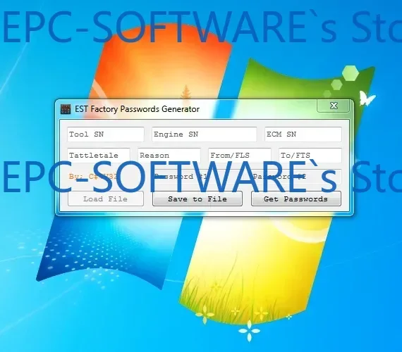 

EPC-OFTWARE для заводского генератора паролей Perkins EST