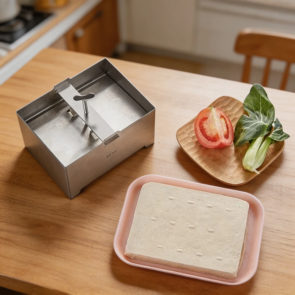 Stainless Steel Paneer Tofu-Presser Adjustable Simple DIY Operation Health Home Cooking
