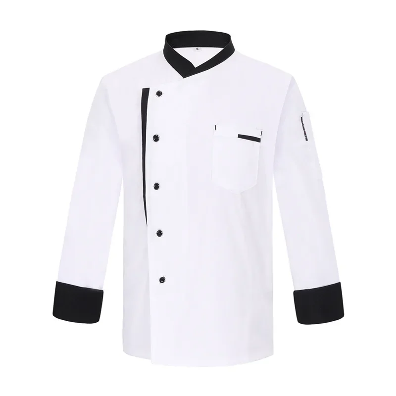 Klassieke Stijl Mannen Vrouwen Restaurant Keuken Kantine Chef Uniform Mouwen Chef-Kok Jas Ober Werken Kleding