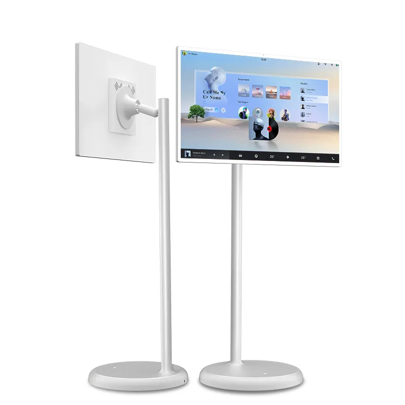 Televisor Android Portátil Inteligente de 21.5/24/27/32 Pulgadas, LCD Inalámbrico con Pantalla Táctil y Batería Integrada