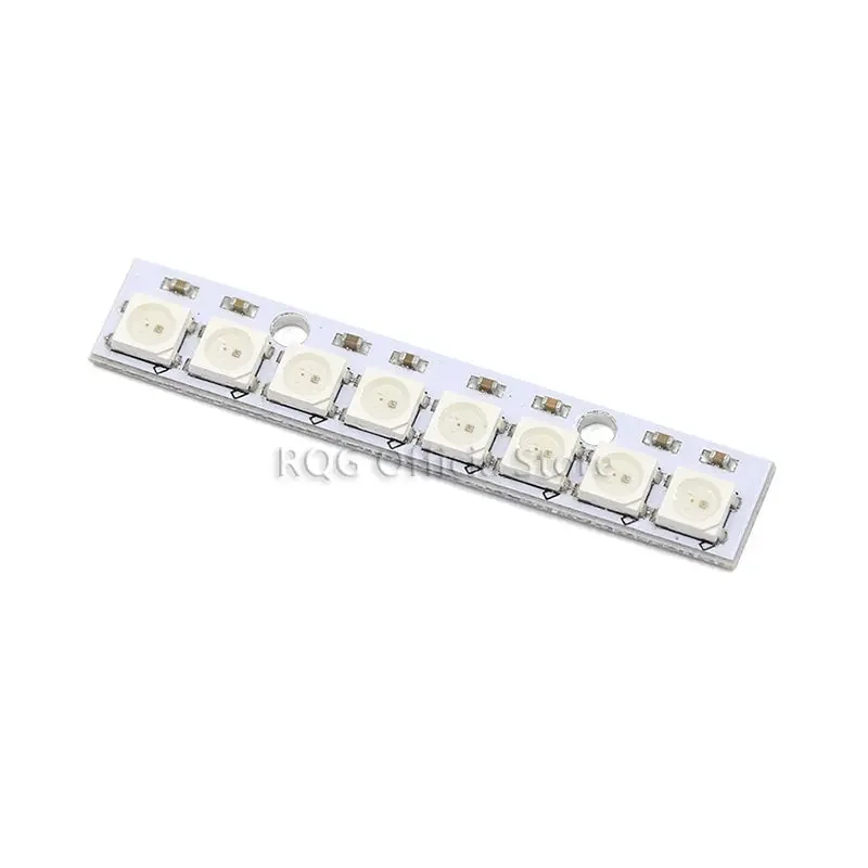 8 channel WS2812 WS2812B WS 2811 5050 RGB LED Lamp Panel Module 5V 8-Bit Rainbow LED Precise