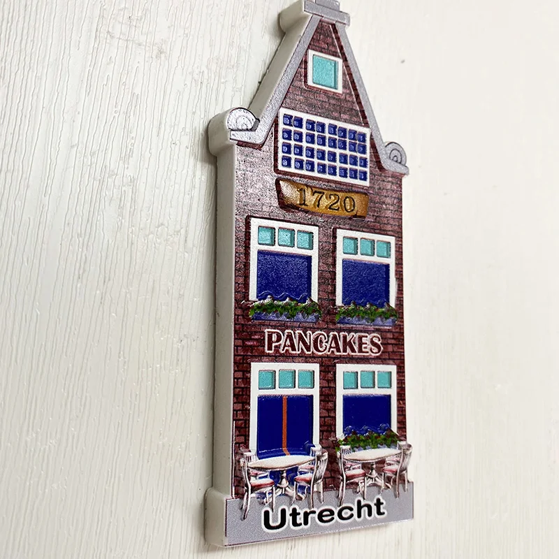 Utrecht 3D refrigerator magnet Tourist souvenirs Refrigerator magnet decoration supplies Collection Arts and crafts gifts